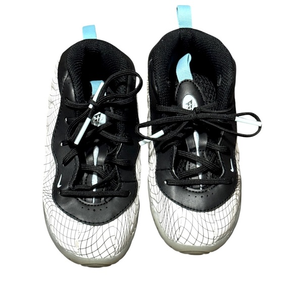 Nike Little Posite One “Warped Grid” Toddler Sneakers Size 8C Foamposite Shoes - Picture 3 of 5